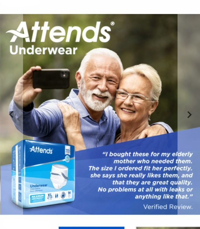 Attends Advanced Adult Underwear (XL) Extra Large 14 Count (20+Available)