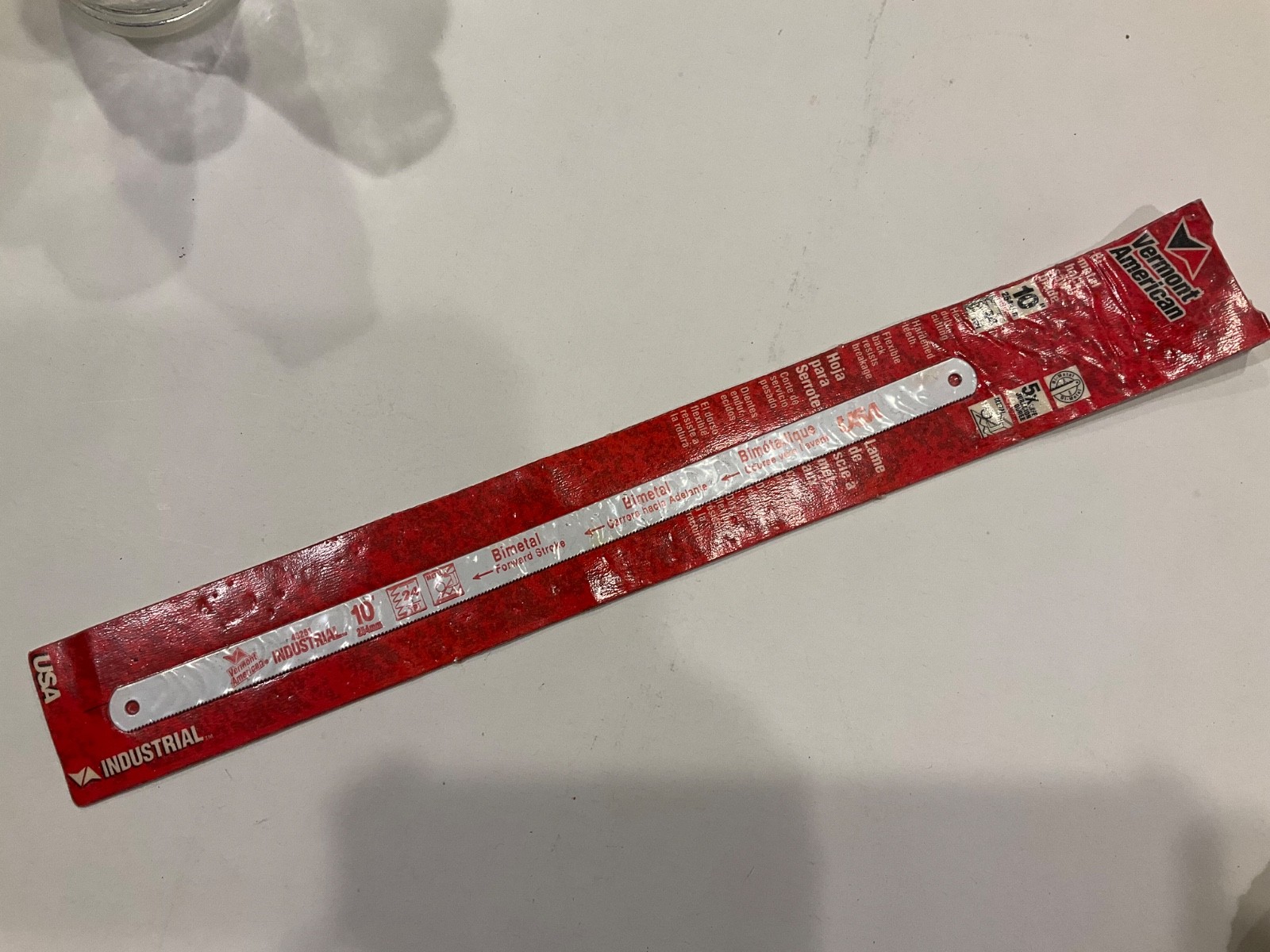 1 package of Vermont American part # 48251 hack saw blade 10” HACKSAW