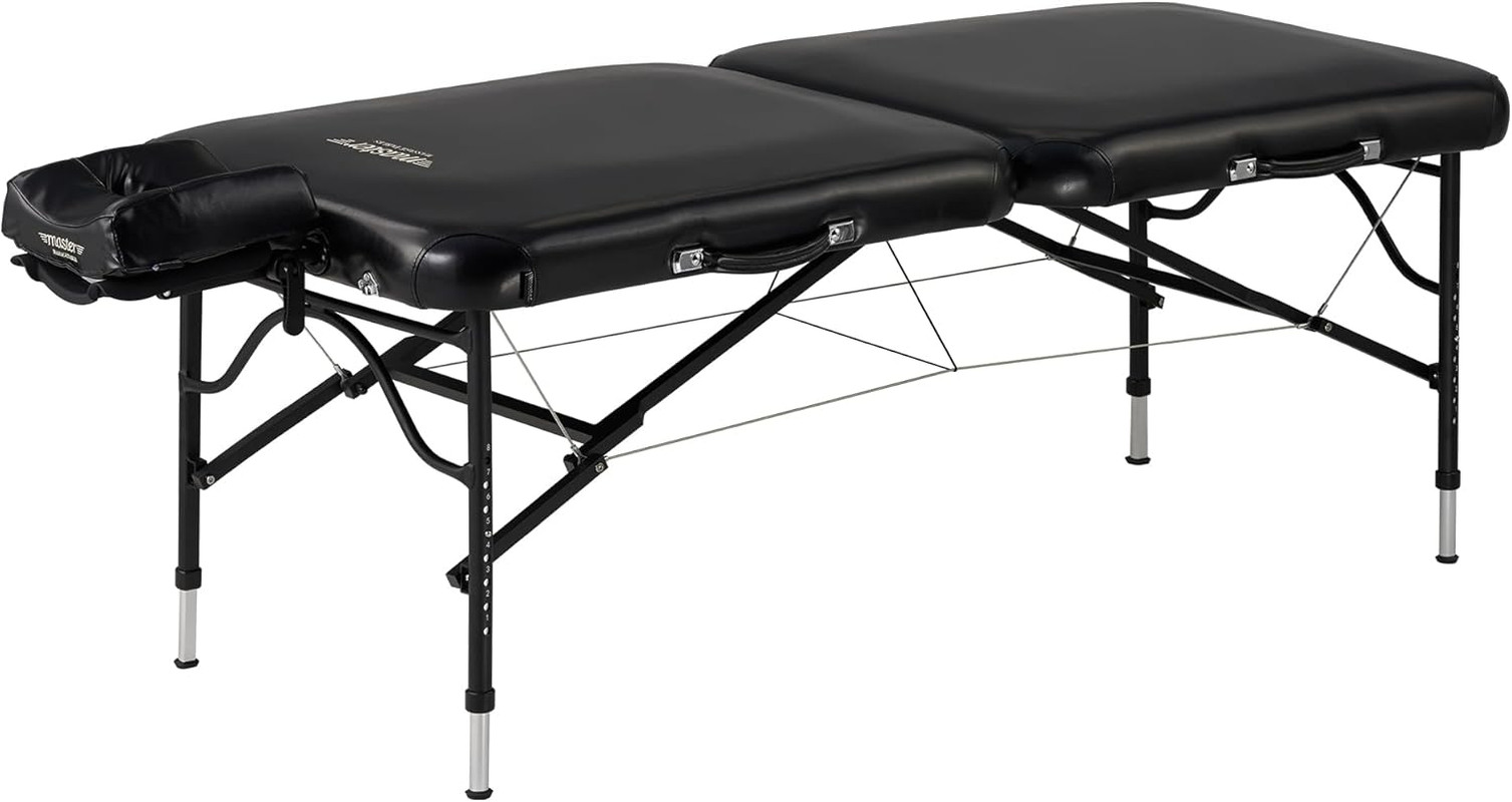 Ultra Lightweight Aluminum Massage Table Package - Stratomaster Black