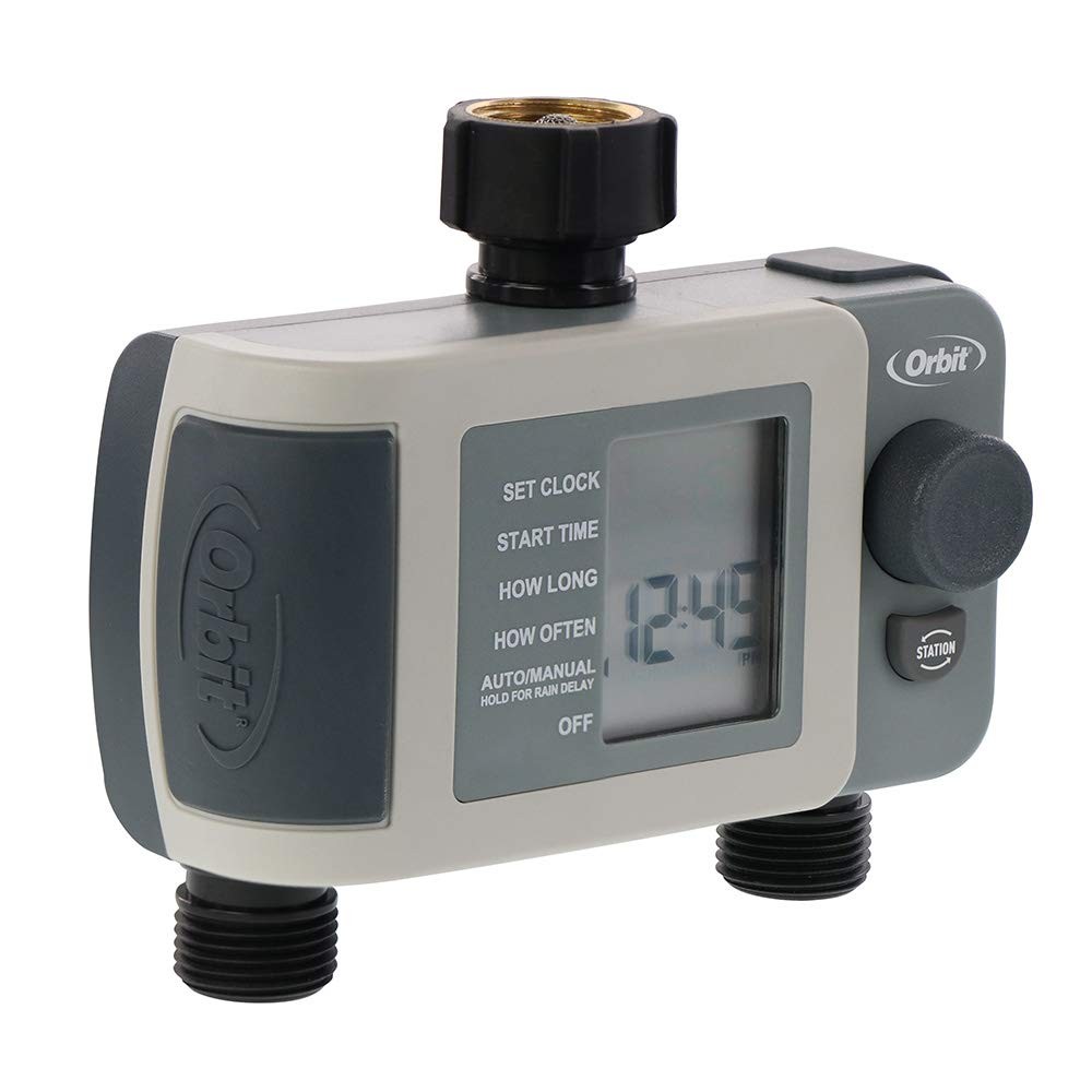 Orbit 2-Outlet Programmable Hose Faucet Timer 24621