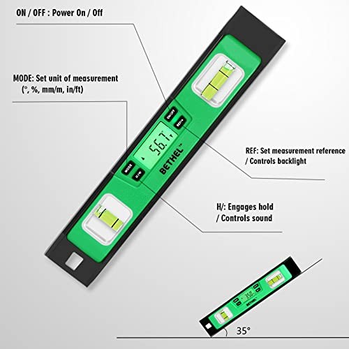 Digital Torpedo Level -10 Inch IP54 Digital Magnetized Level Protected