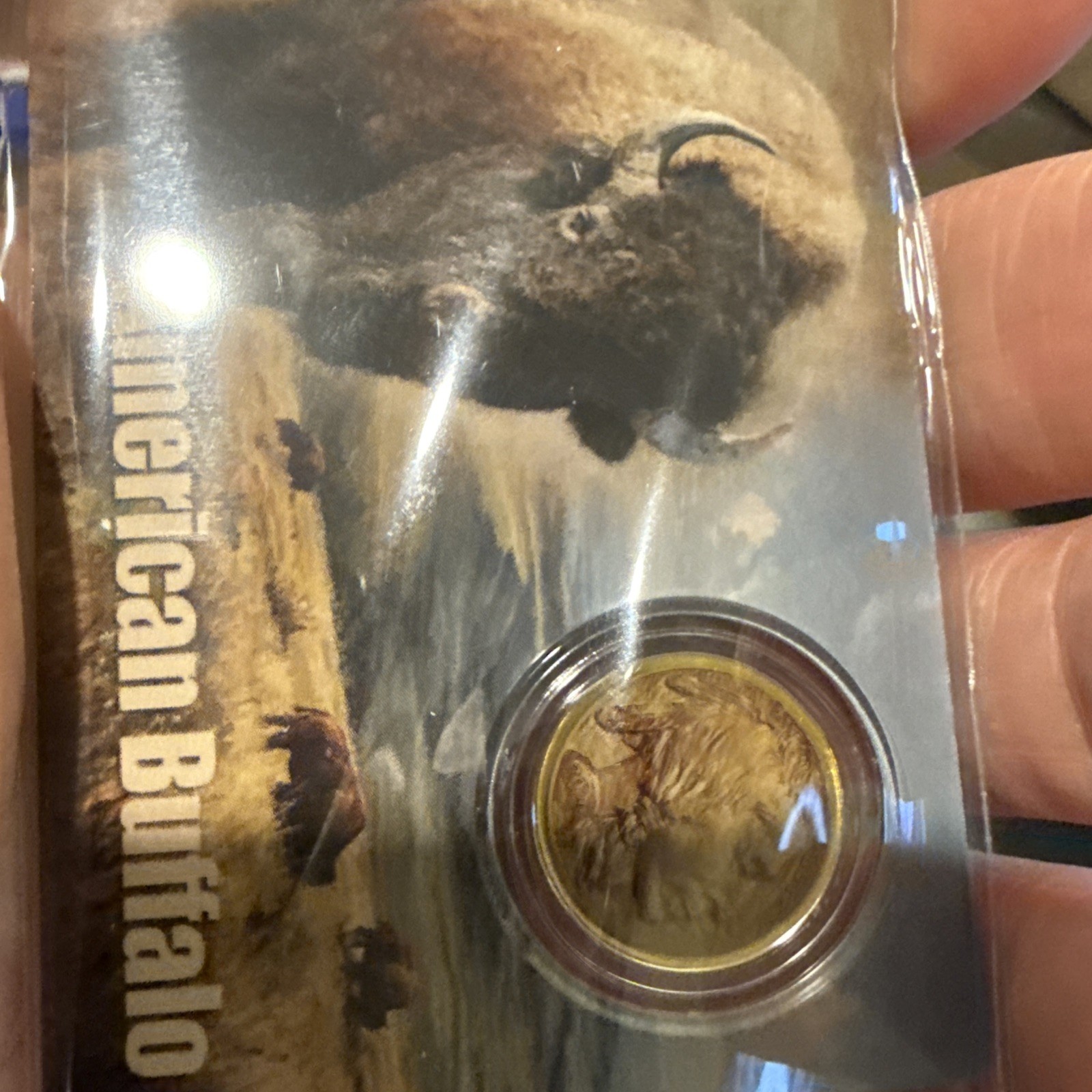 1/200th Ounce Gold American Buffalo Coin In Card