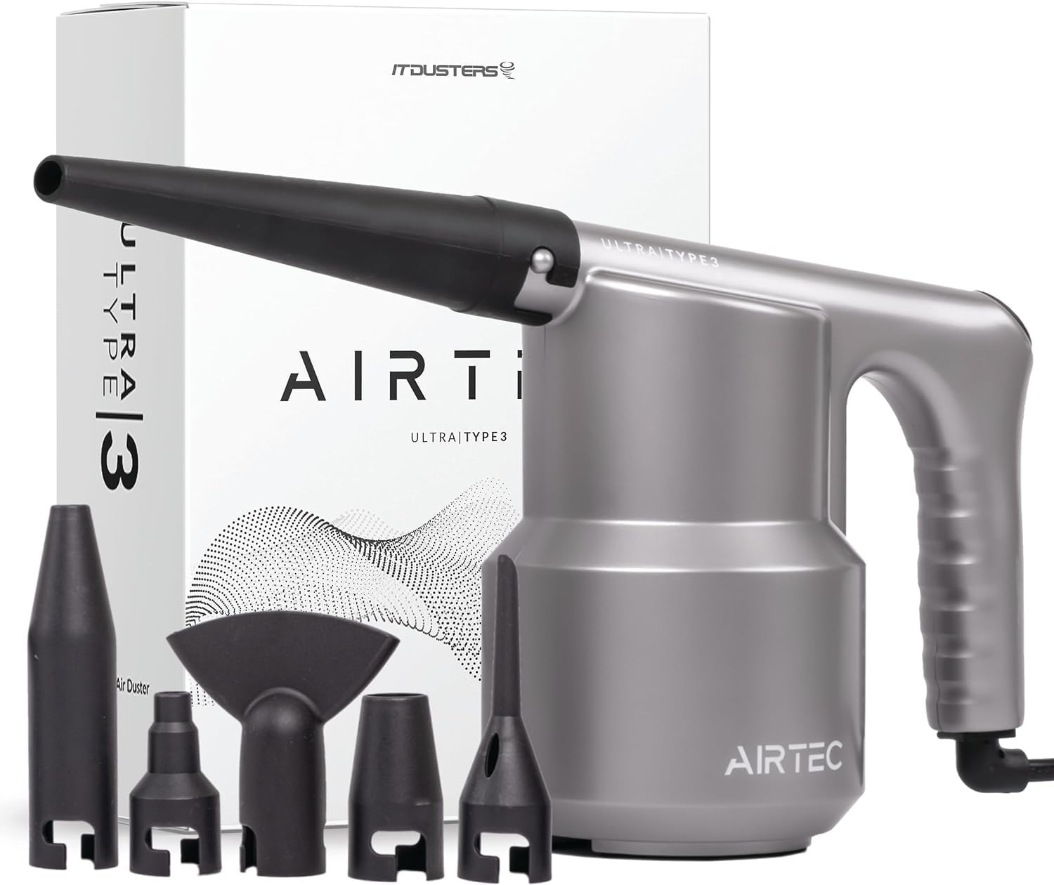IT Dusters AirTec Ultra Electric Air Duster Blower for PC, Laptop, Console,...