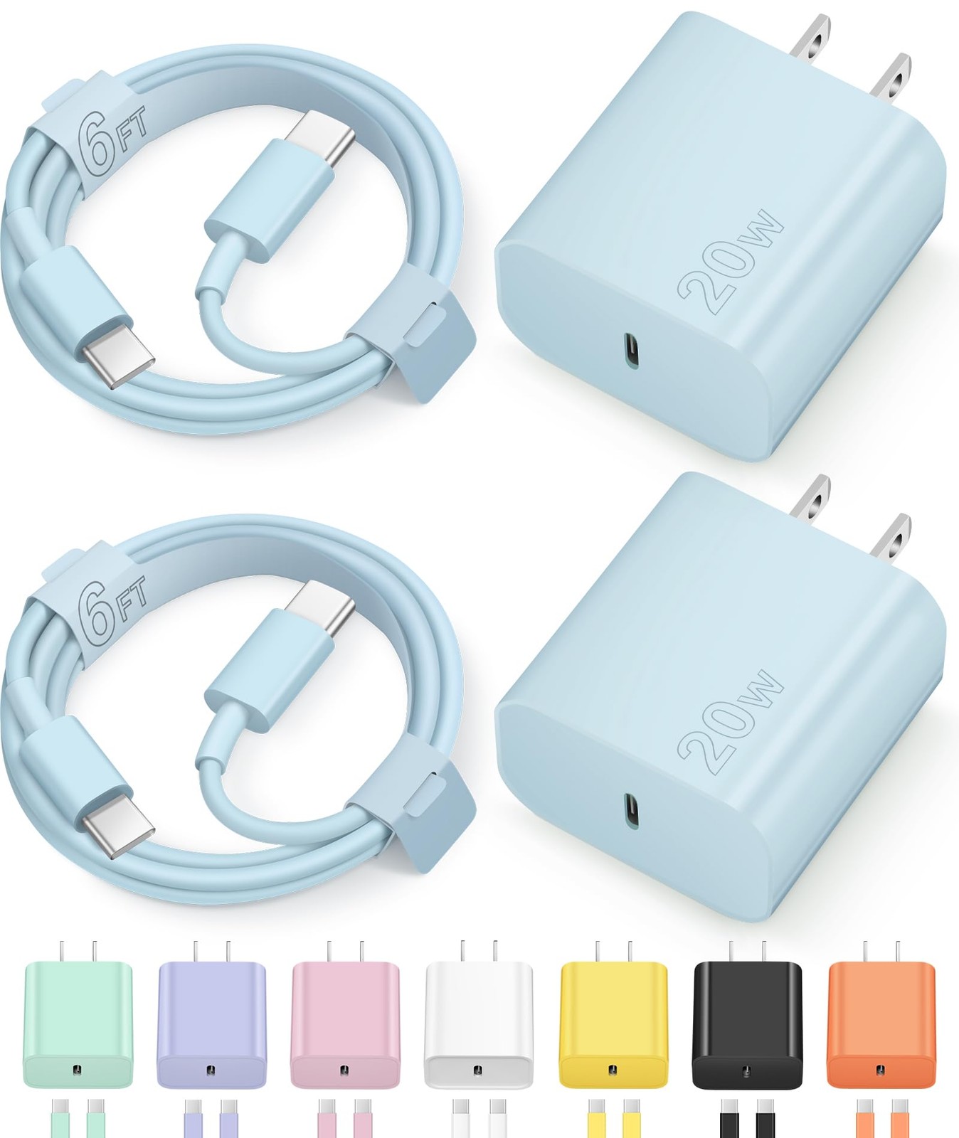 iPhone 17 16 15 Charger Fast Charging Type C Chargers USB C Charger Block iPhone