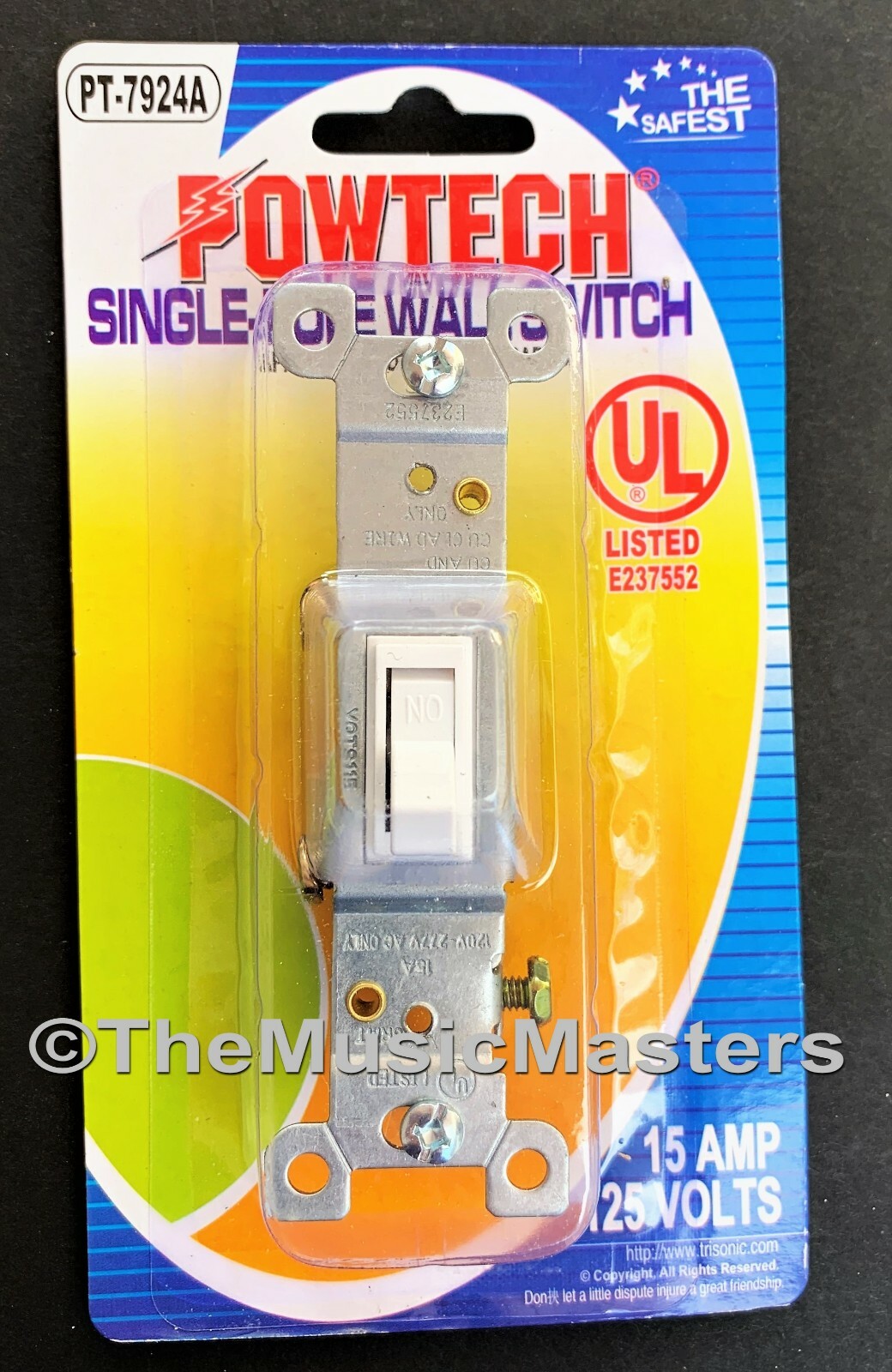 6X White Electric Toggle On/Off Power WALL LIGHT SWITCH Residential Replacement