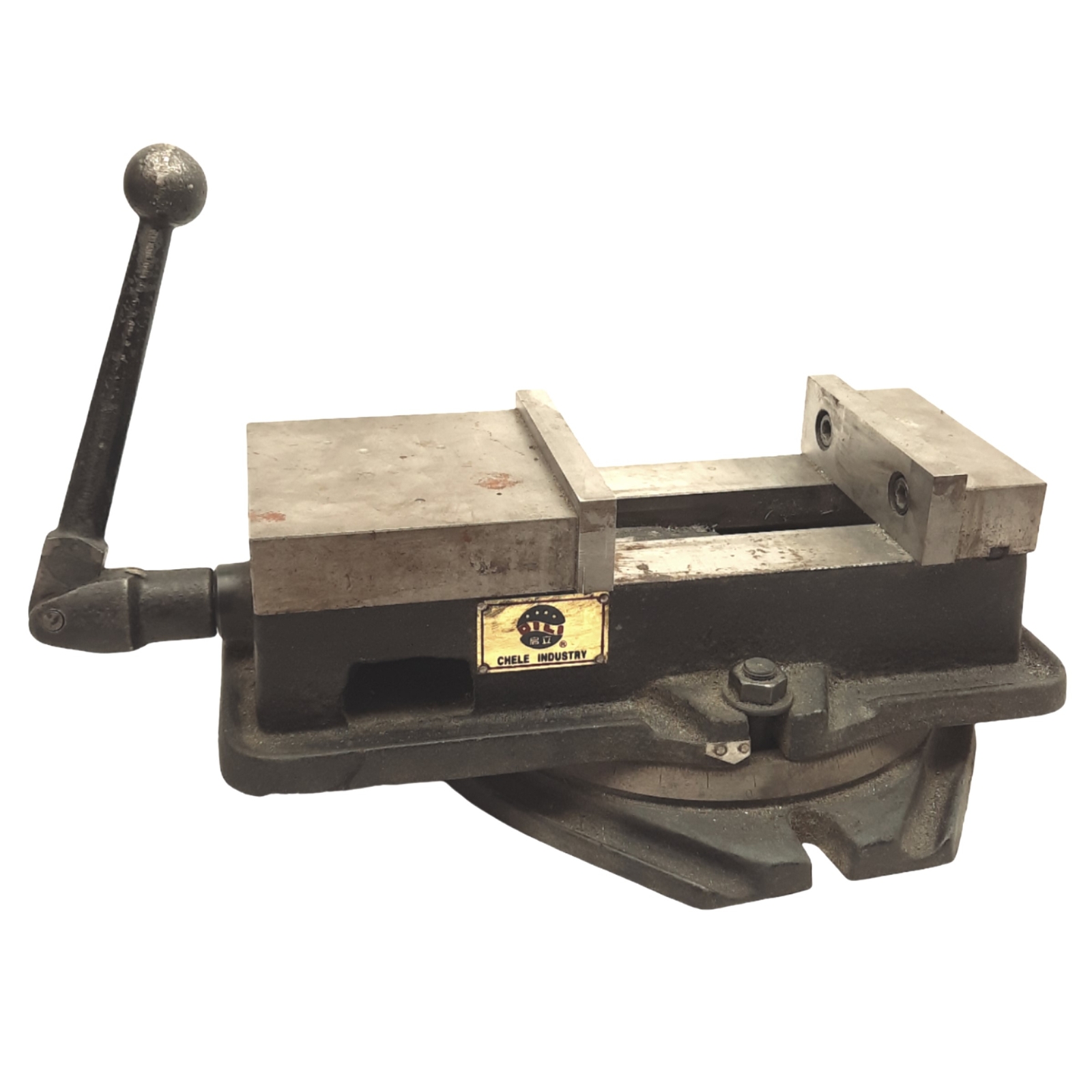OILI Chele Industries Machine Vise, 3/4in Manual, 6in Opening, 6in x 1.8in Jaw