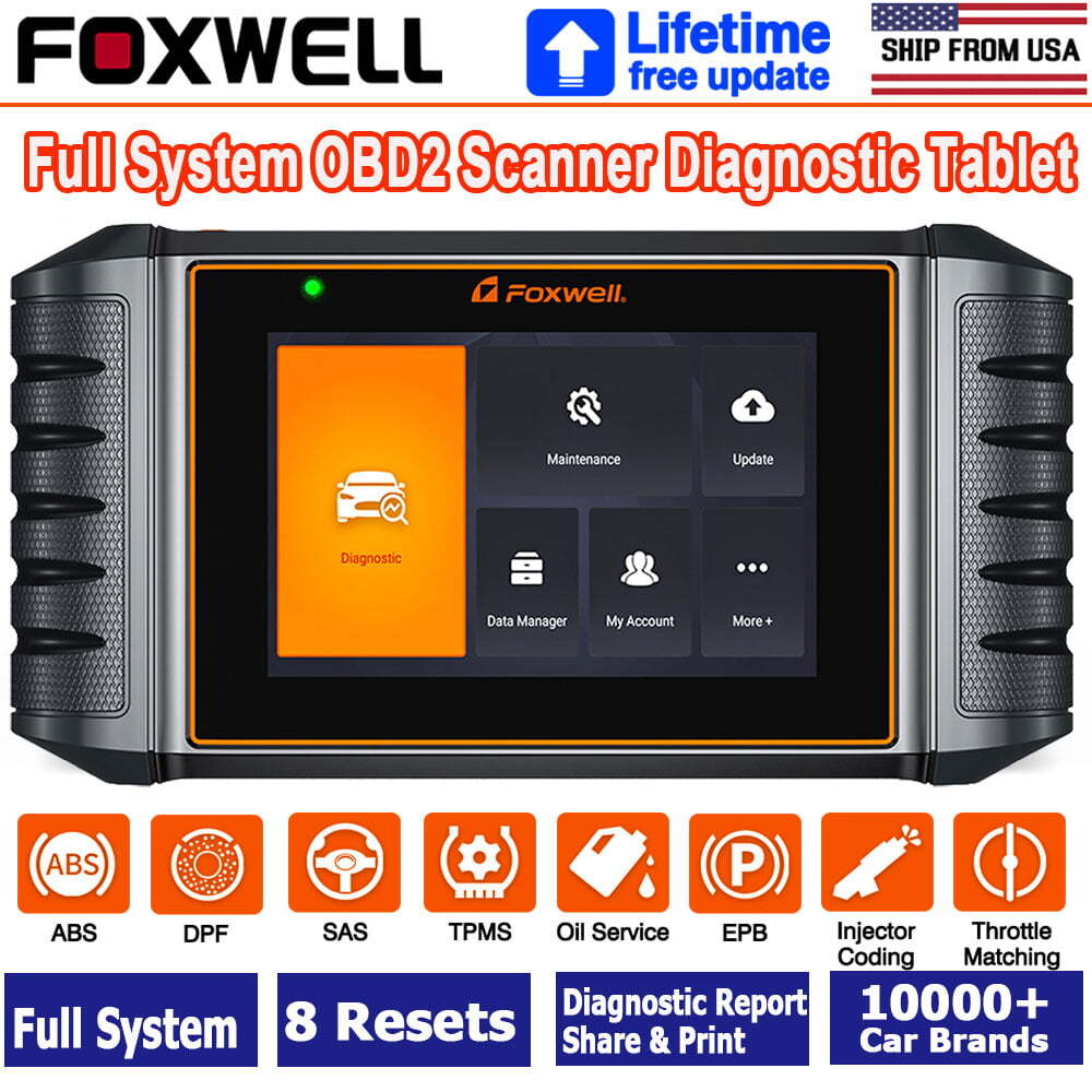 FOXWELL NT726 All System OBD2 Scanner Diagnostic Tool Automotive DPF/SAS/TPMS