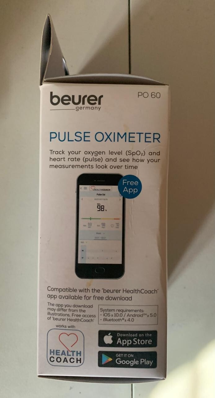 Beurer PO60 Bluetooth Pulse Oximeter