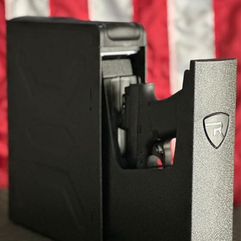 RPNB Slider Handgun Gun Safe 🎁 , Nightstand ✔️Fingerprint Home Safe 🔥 DOJ