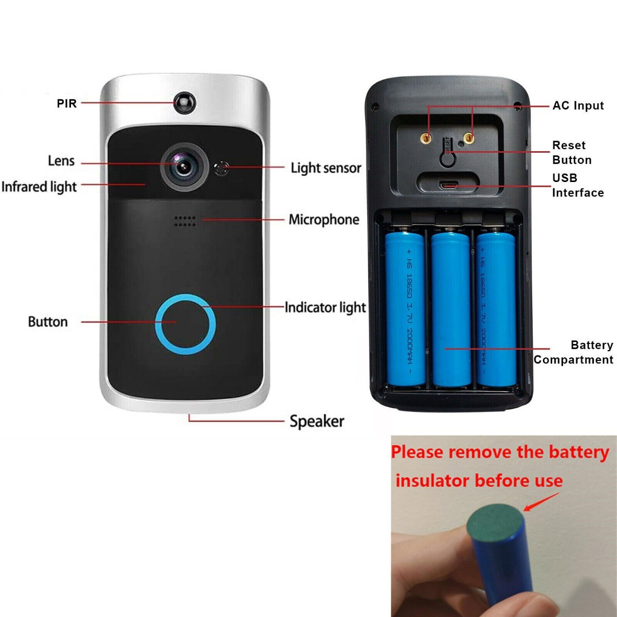 Video Doorbell Wireless Camera