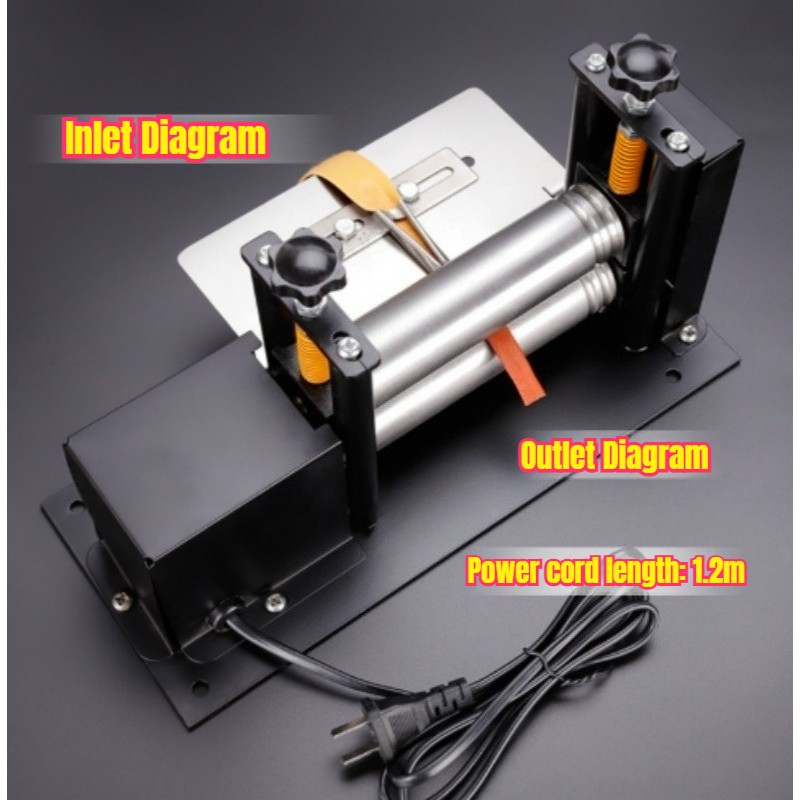 220V Electric Leather Shoulder Strap Rolling Machine Strip Pulling Laminator