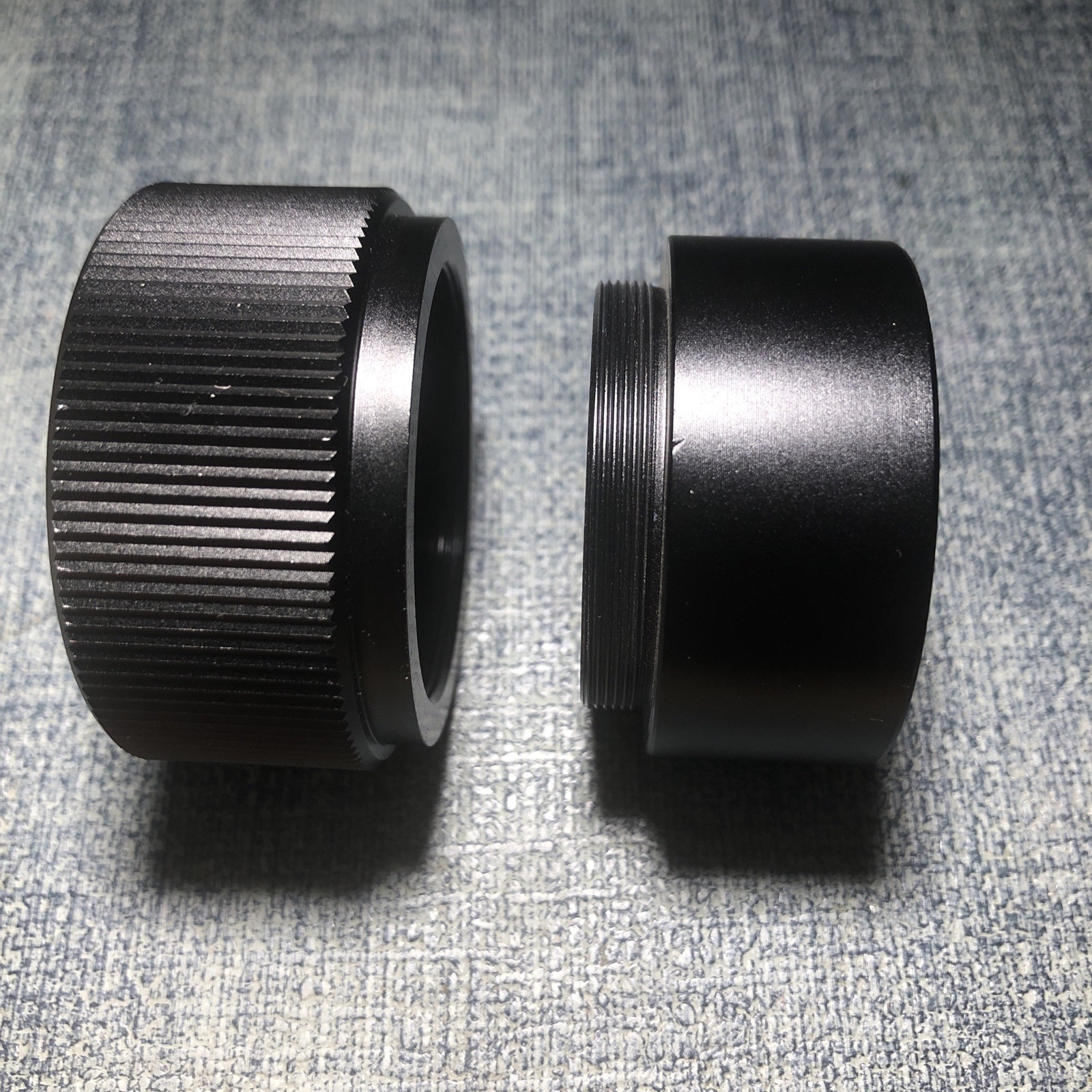Precision Microscope Metal Optical Focus Knobs 1.257” / 32mm ID w/ Set Screw