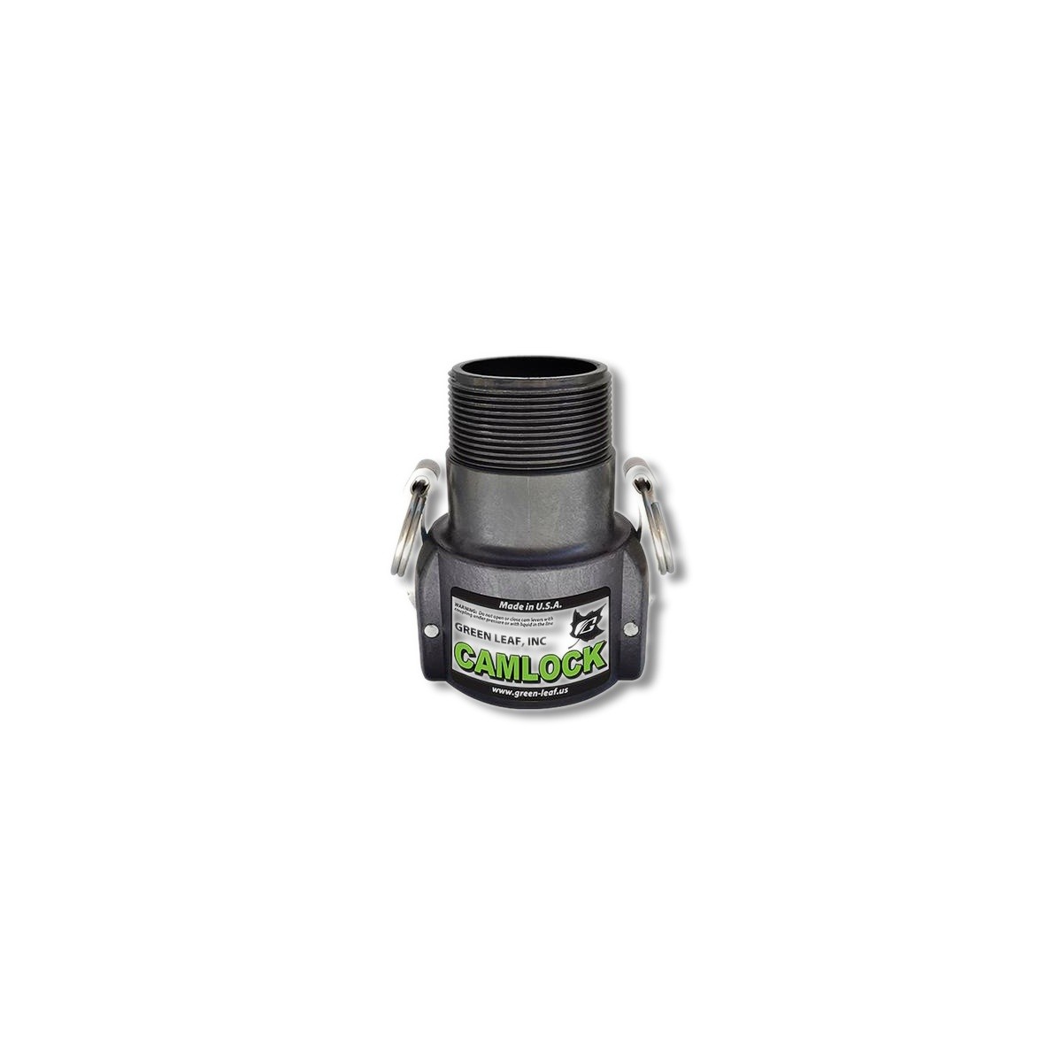 Green Leaf Camlock 2 in Female X 2 in MNPT Polypropylene Coupler 200B