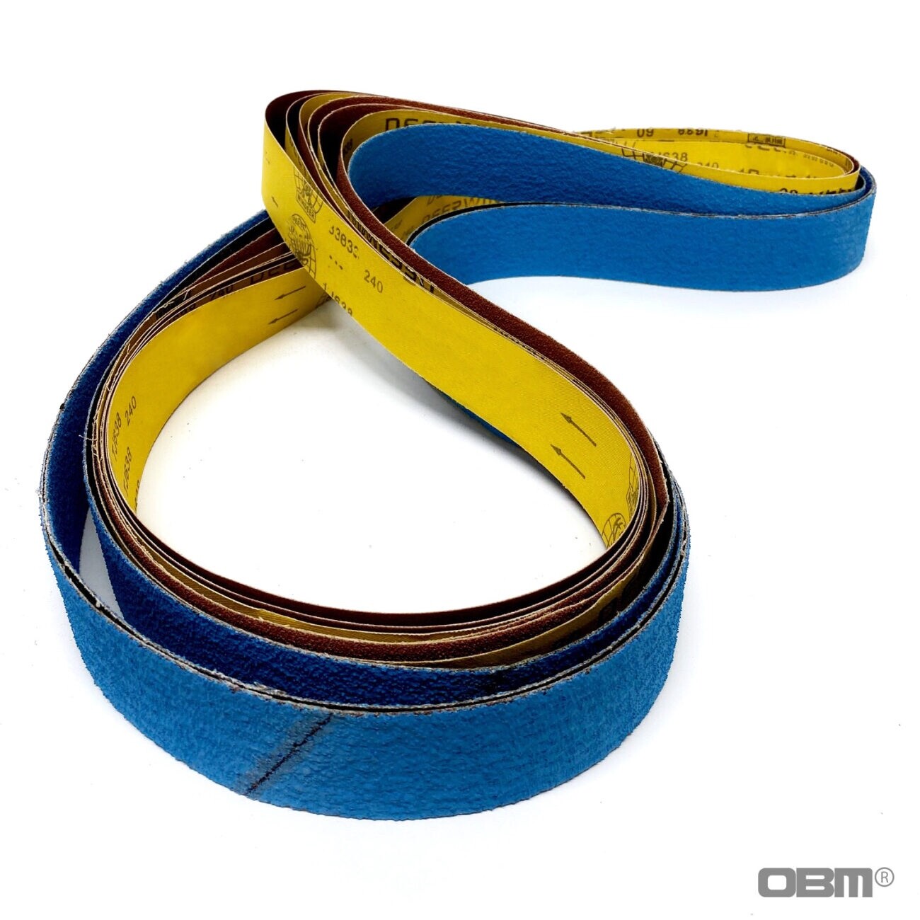 2x72 GRINDING BELTS, 9 BELTS, 3 GRITS