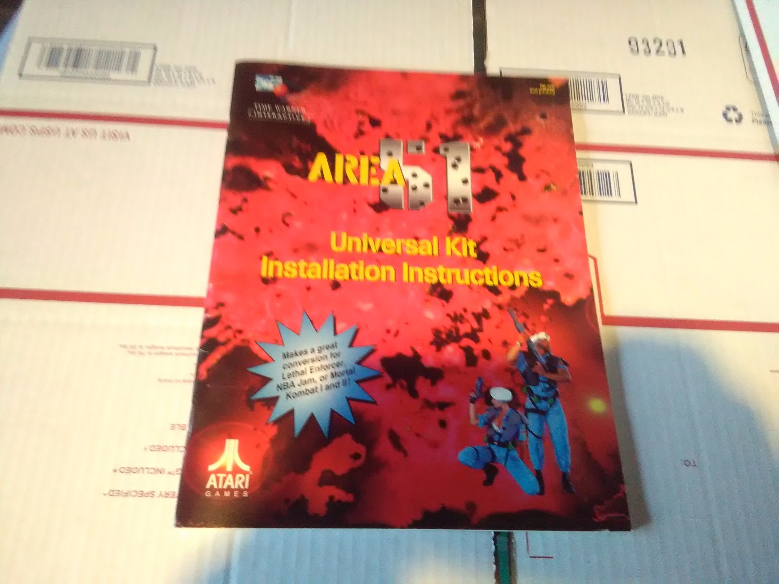 area 51 arcade service manual