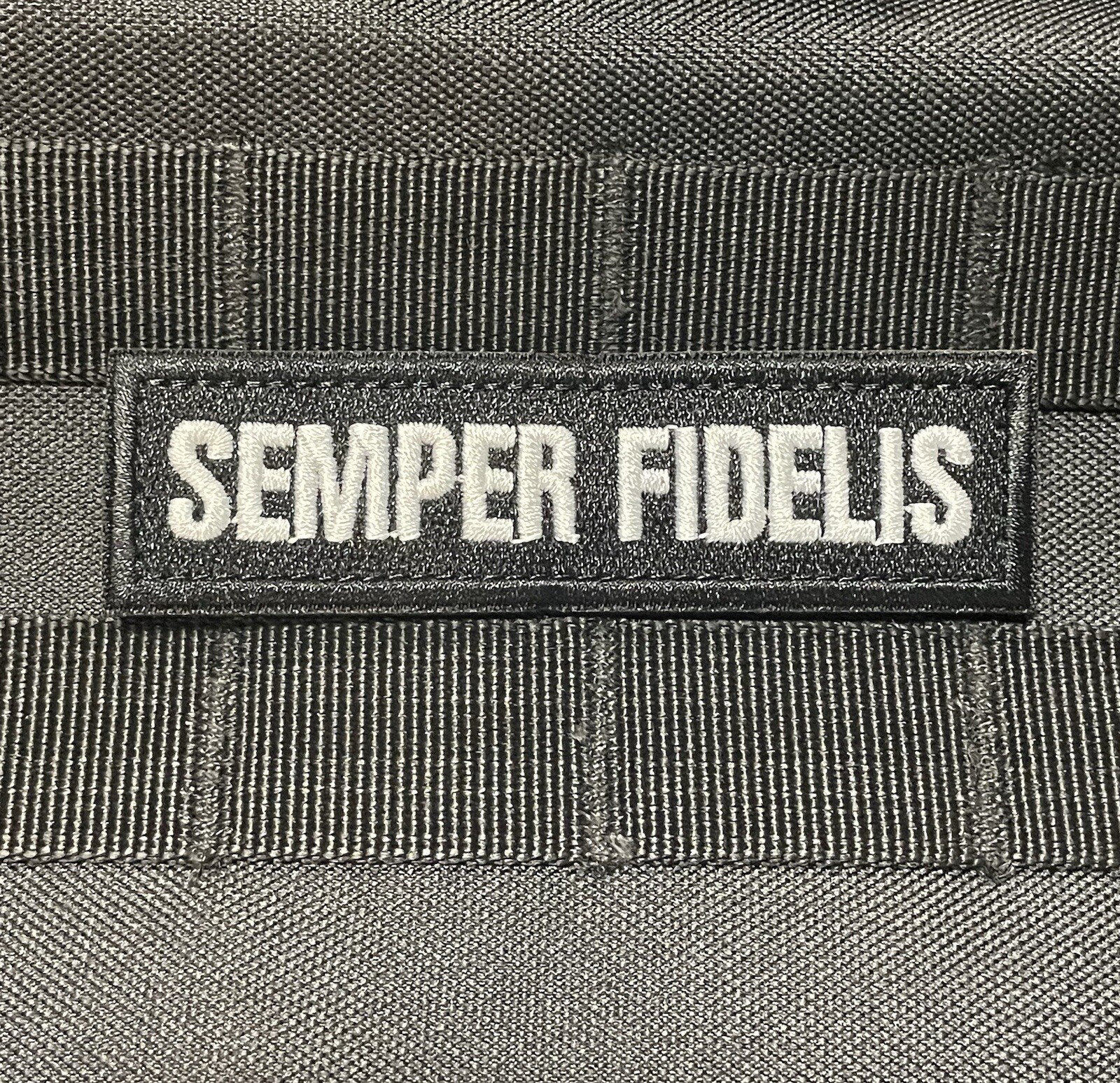 Semper Fi Fidelis Marine Grunt Name Tag Tactical Combat Hook Loop Patch