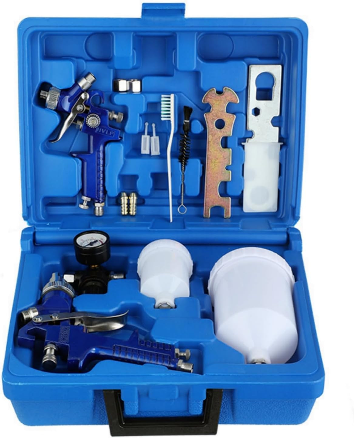 HVLP Air Gravity Spray Gun Set,2-Sprayer Paint Gun with 0.8Mm 150Ml & 1.4Mm