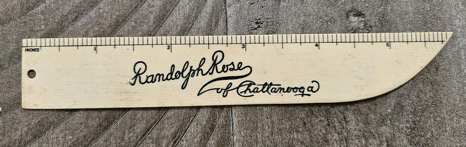 1912 R.M. ROSE DISTILLERY OF CHATTANOOGA TN - RULER - FOAM SCRAPPER