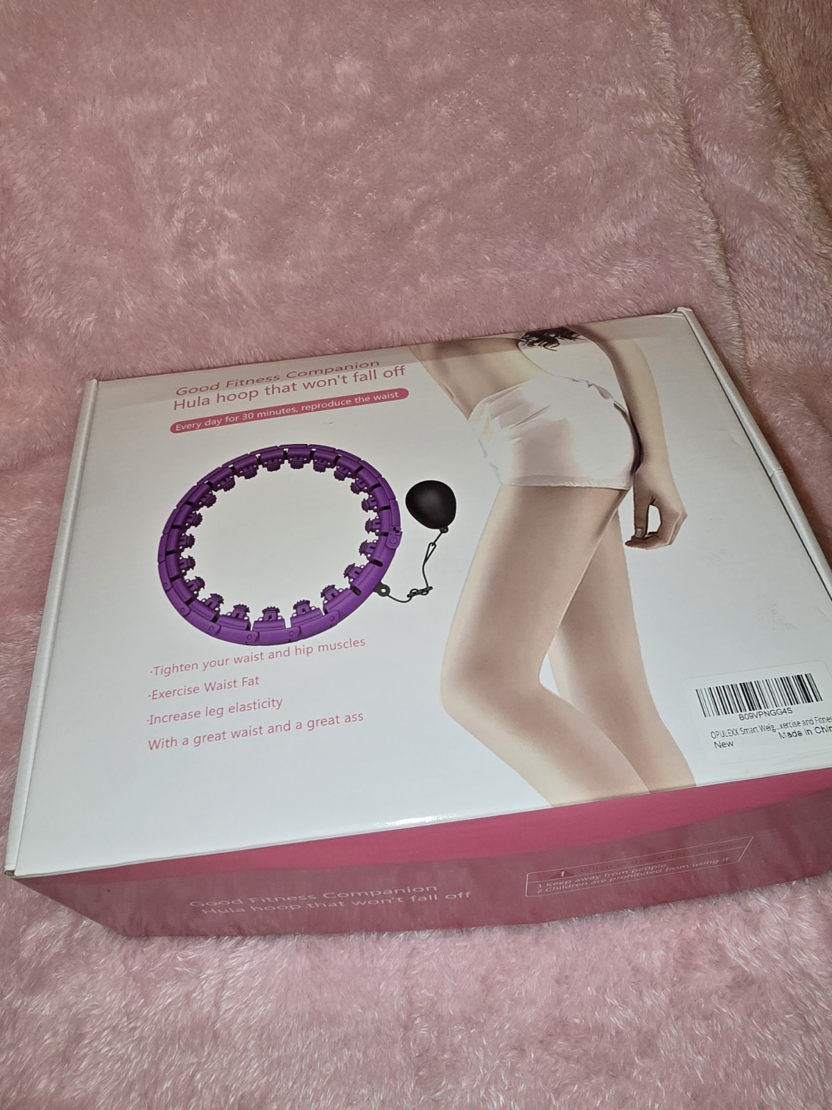 Good Fitness Companion Hula Hoop That Wont Fall Off Pink