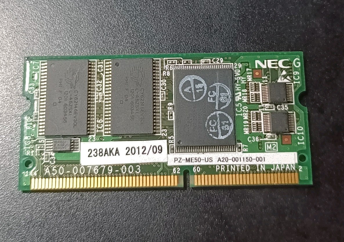 NEC Univerge SV8100 PZ-ME50-US  SD-Ram Memory Expansion Daughter Board Card