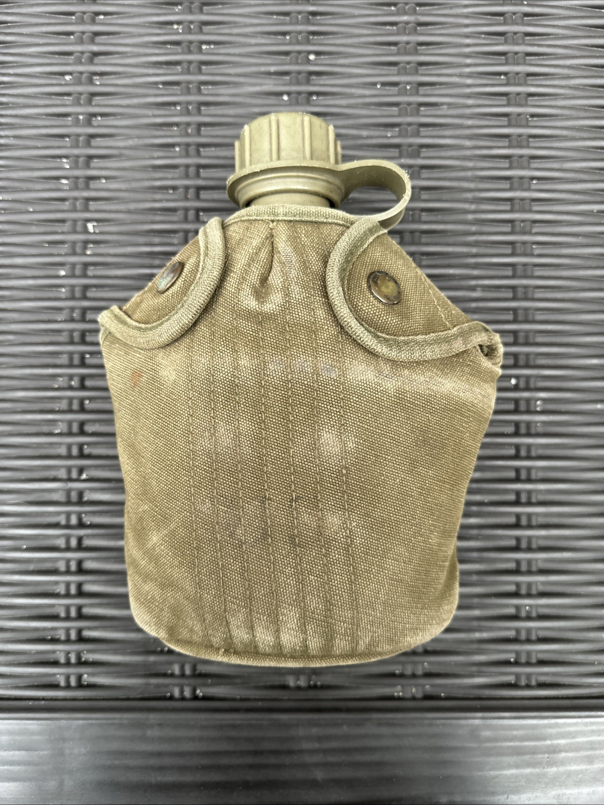 Early Vietnam War Canteen Plastic 1963 Dated With Cover