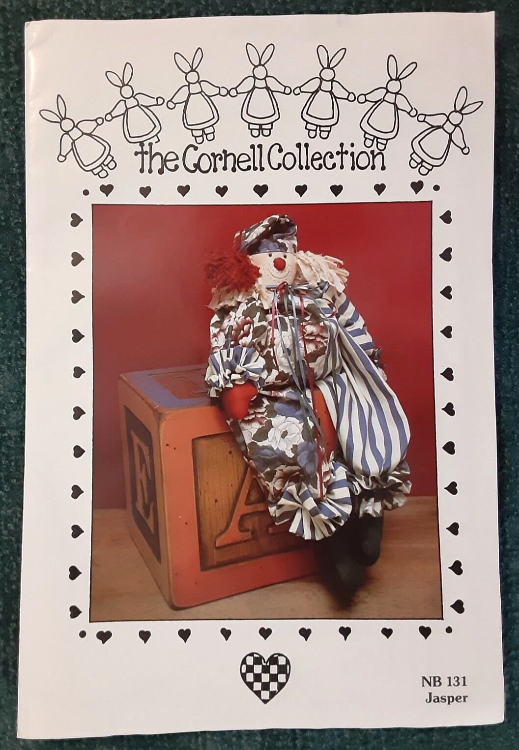 Jasper Clown Doll Craft Sewing Craft Pattern by The Cornell Collection NB131 (H)
