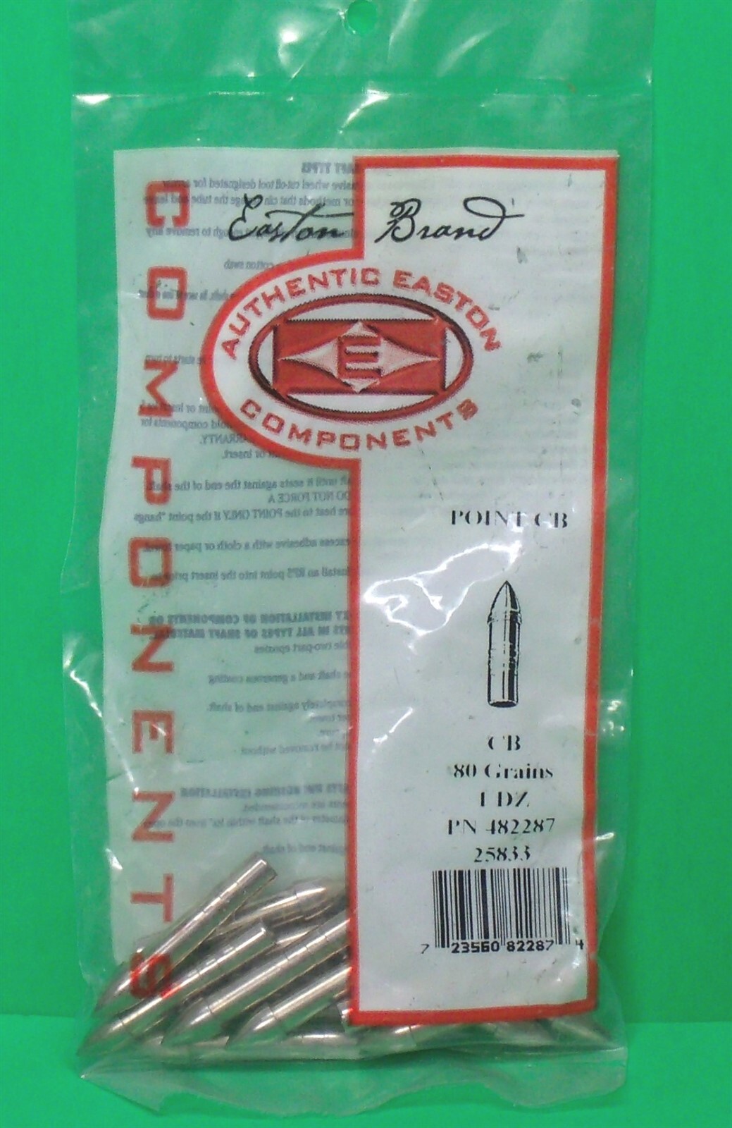 Easton Precision CB Carbon Arrow Parabolic Target Points - 80 gr. - New Pack