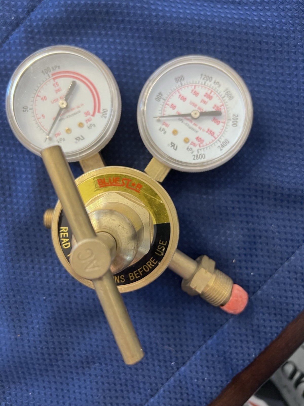 Techniweld Blue Star Medium-Duty Acetylene Regulator