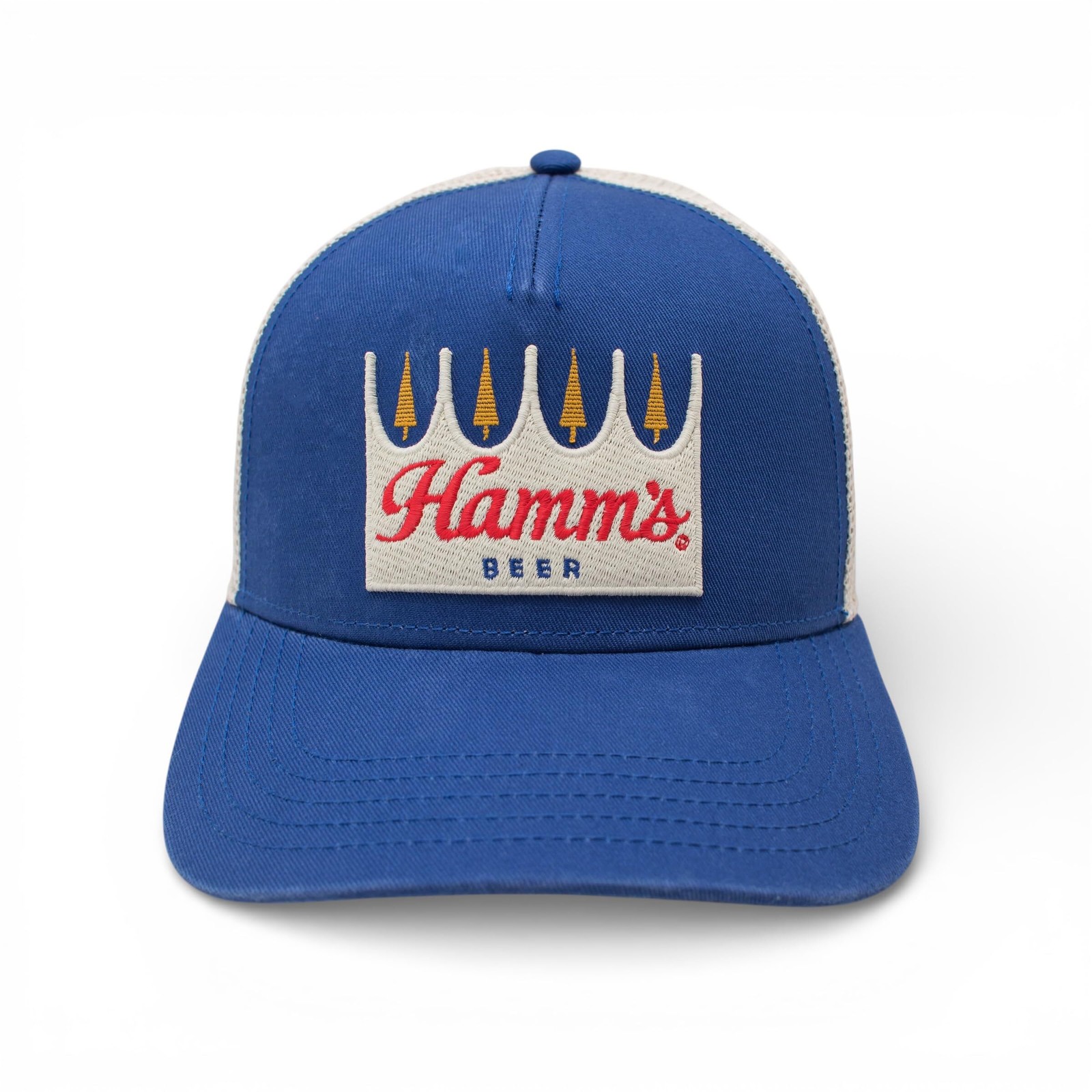 AMERICAN NEEDLE Hamm's Beer Valin Adjustable Snapback Trucker Baseball Hat, Ivor