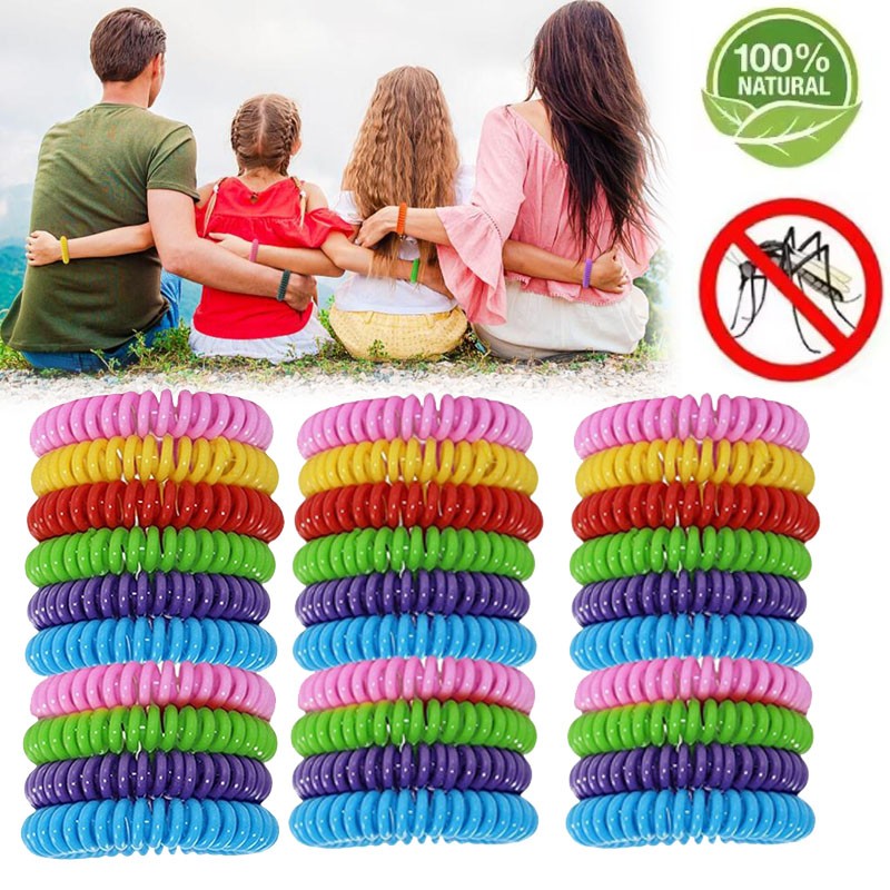 30Pack Anti Bug Insect Pest Repellent Bracelet Wrist Band Natural Protection