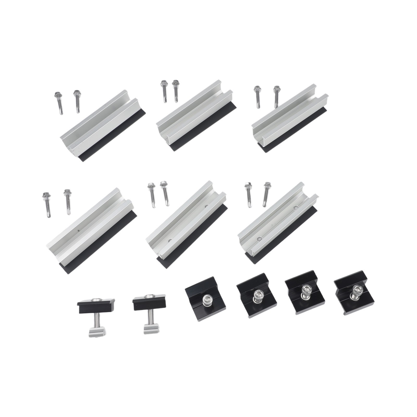 Aluminium Solar Panel Mount Kit for Flat Roofs Suitable for Yachts and Boats