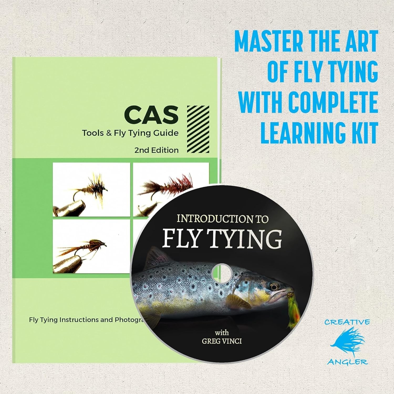 Complete Fly Tying Starter Set in Wooden Box