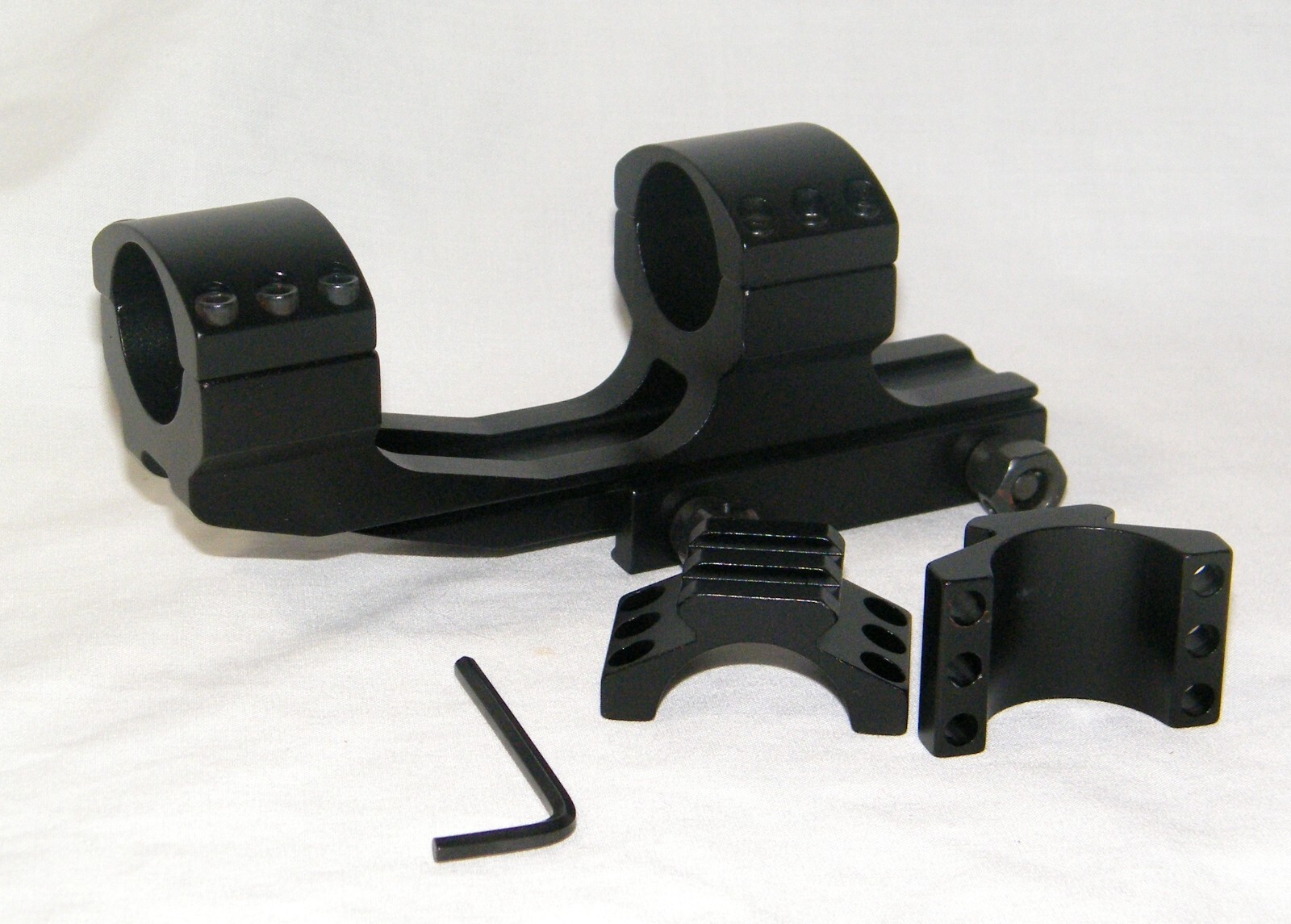 1 inch Cantilever Offset Scope Mount Rings fit 20mm Picatinny Rail combo #SB01