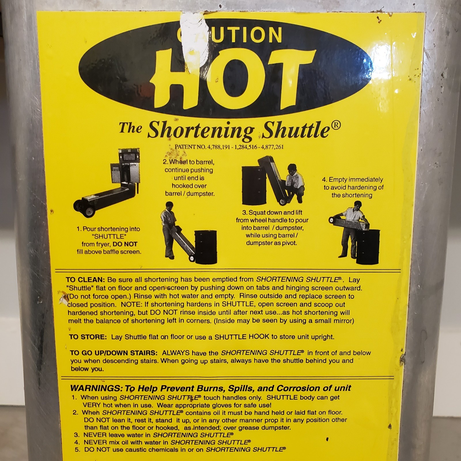 Shortening Shuttle Oil Carrier