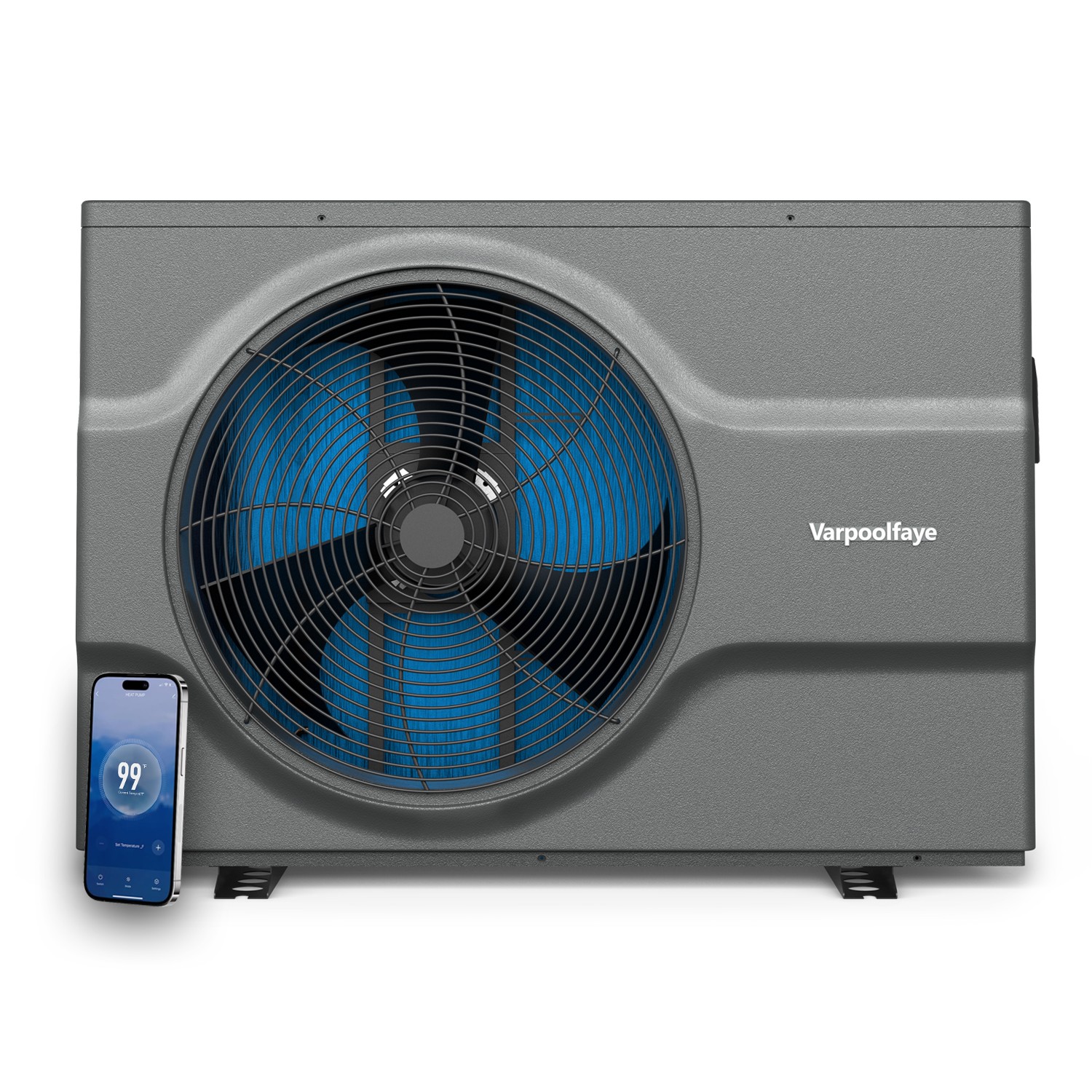 120000 BTU Pool Heater & Chiller Inverter Heat Pump In/Above Ground, 33K Gal