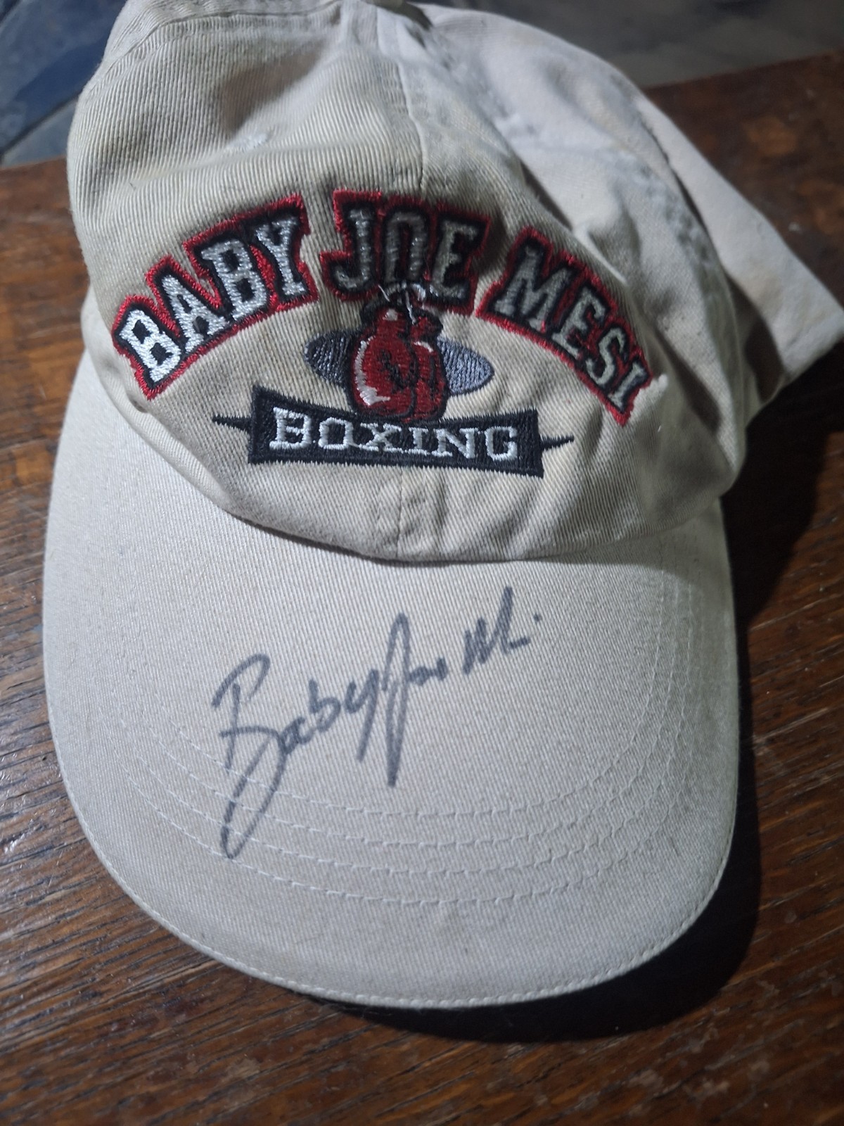 Baby Joe Mesi Signed Hat