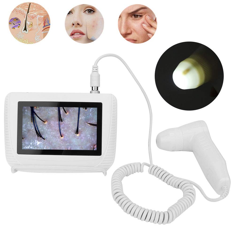 5" HD LCD Skin Diagnosis Detector Hair Analyzer Scalp Hair Follicle Magnifying