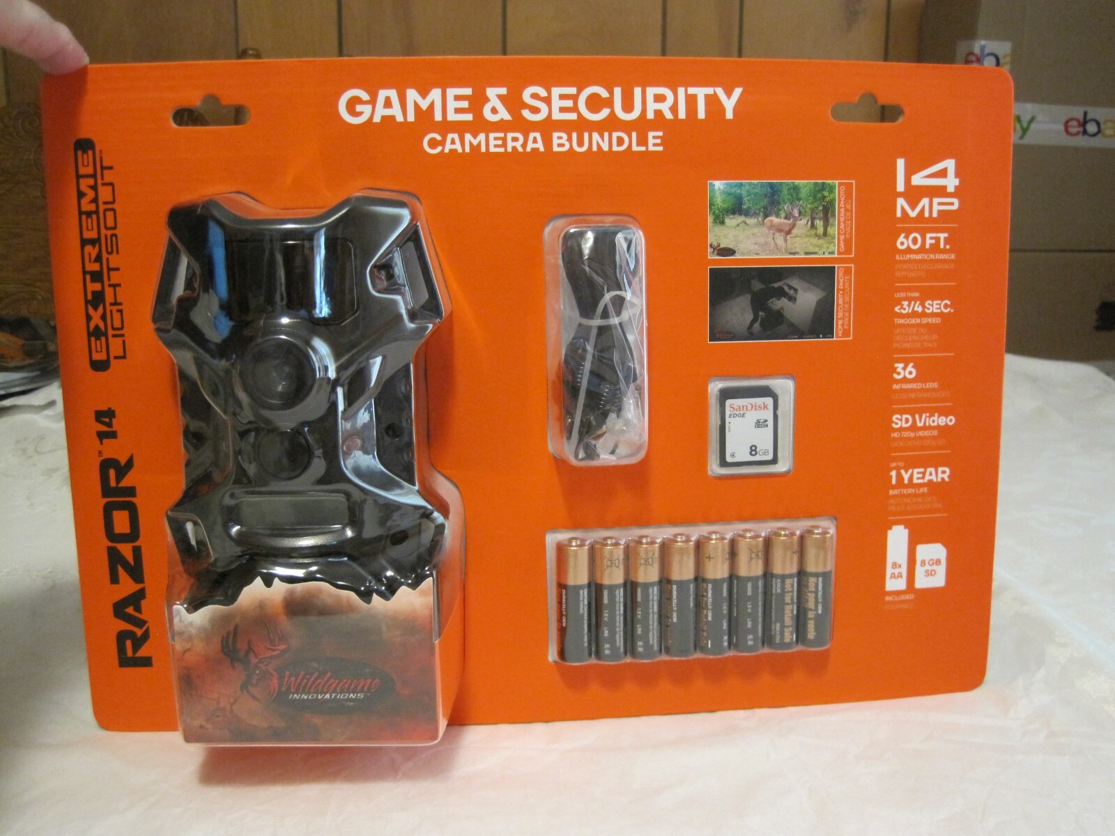 WILDGAME RAZOR 14 EXTREME LIGHTS OUT GAME & SECURITY CAMERA BUNDLE 14MP