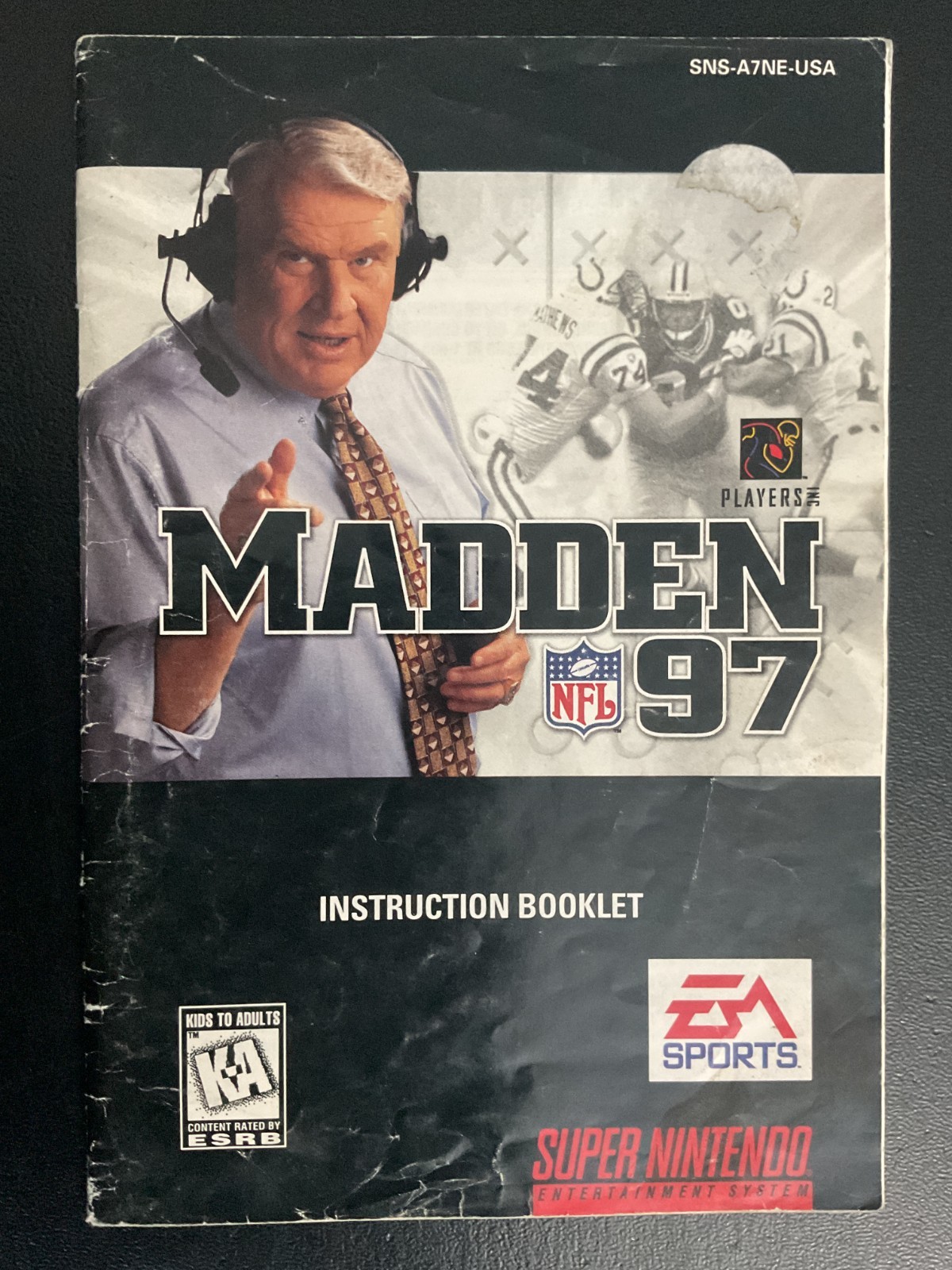 Madden NFL 97 SNES Super Nintendo Instruction Manual Only