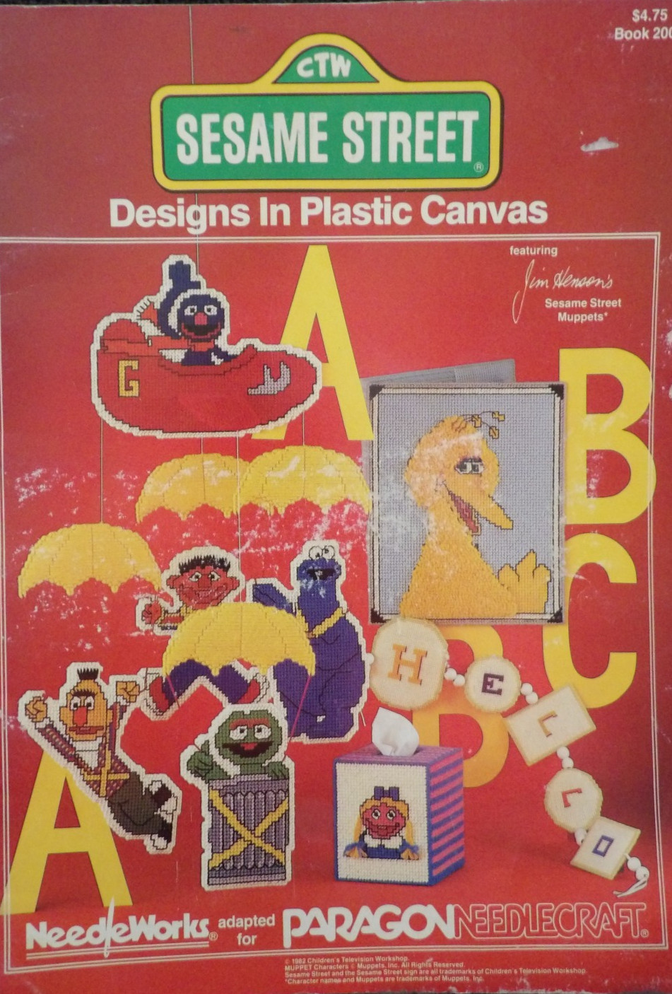 Sesame Street Designs in Plastic Canvas Leaflet from Paragon