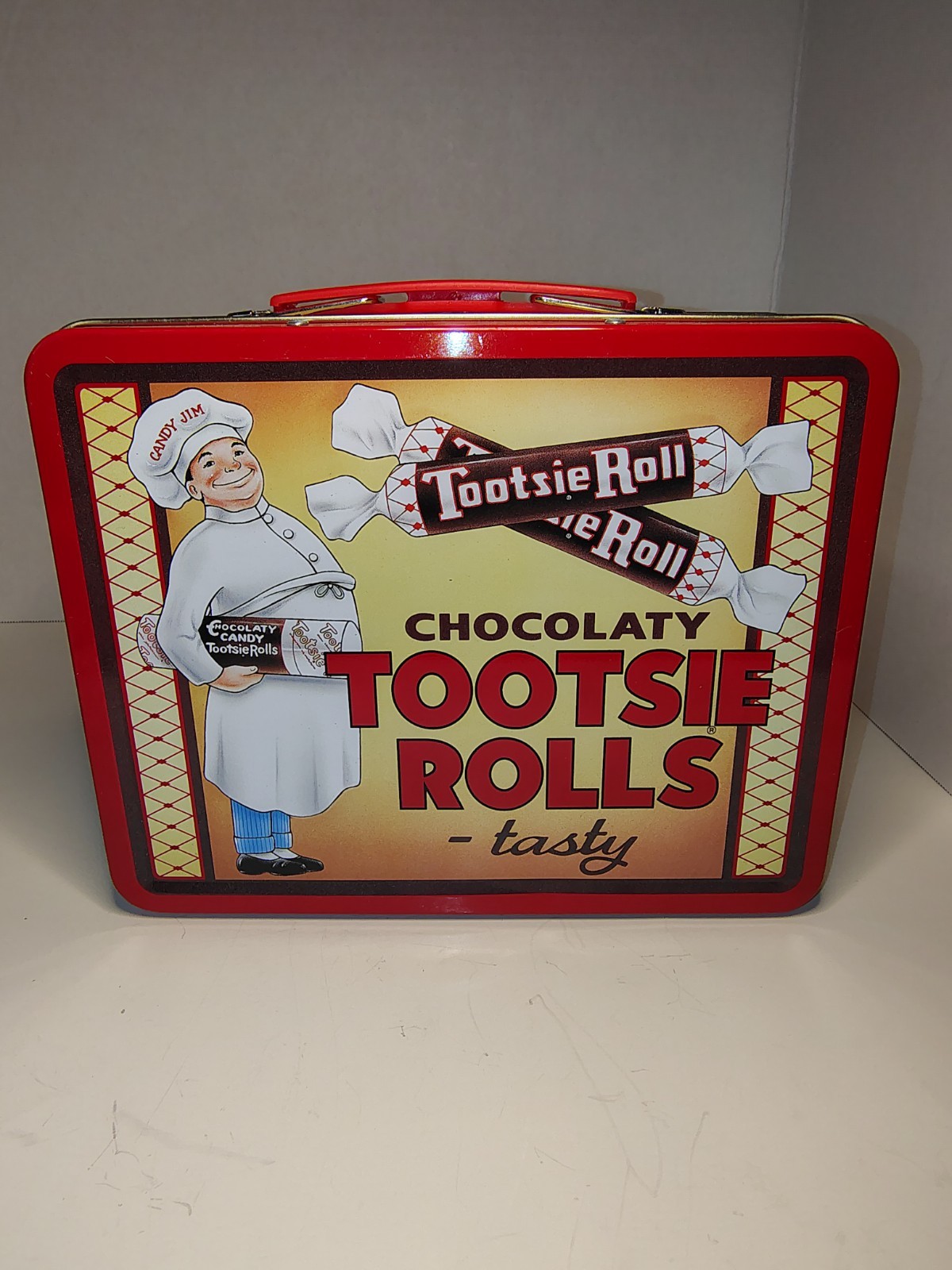 Never Used Tootsie Roll Metal Tin Lunch Box Style Retro Inspired Collectable