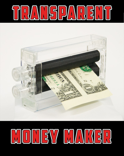 MAGIC MONEY MAKER PRINTER Toy Trick Dollar Bill Machine Change Paper To Real