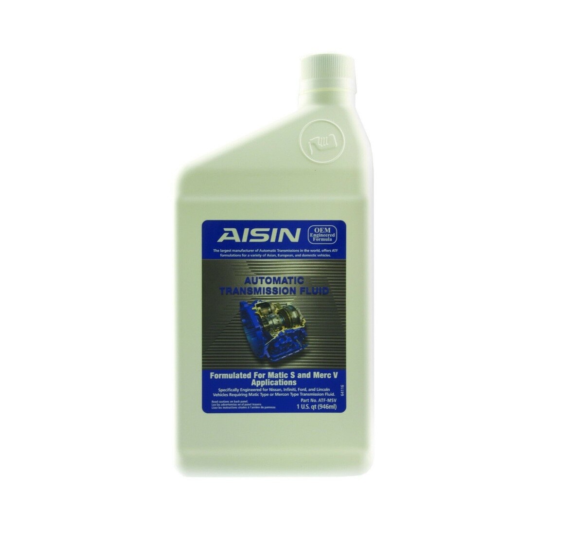 Aisin 5 Quarts Auto Trans Fluids 5 x 1 qt For Ford Infiniti Mazda Suzuki Hyundai
