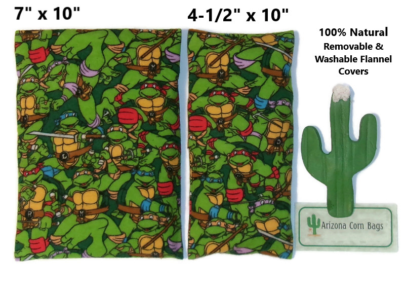 CORN Bags-SET of 2-WASHABLE Covers - 100% Natural - 7" x 10" Bag & Sinus Pad!!