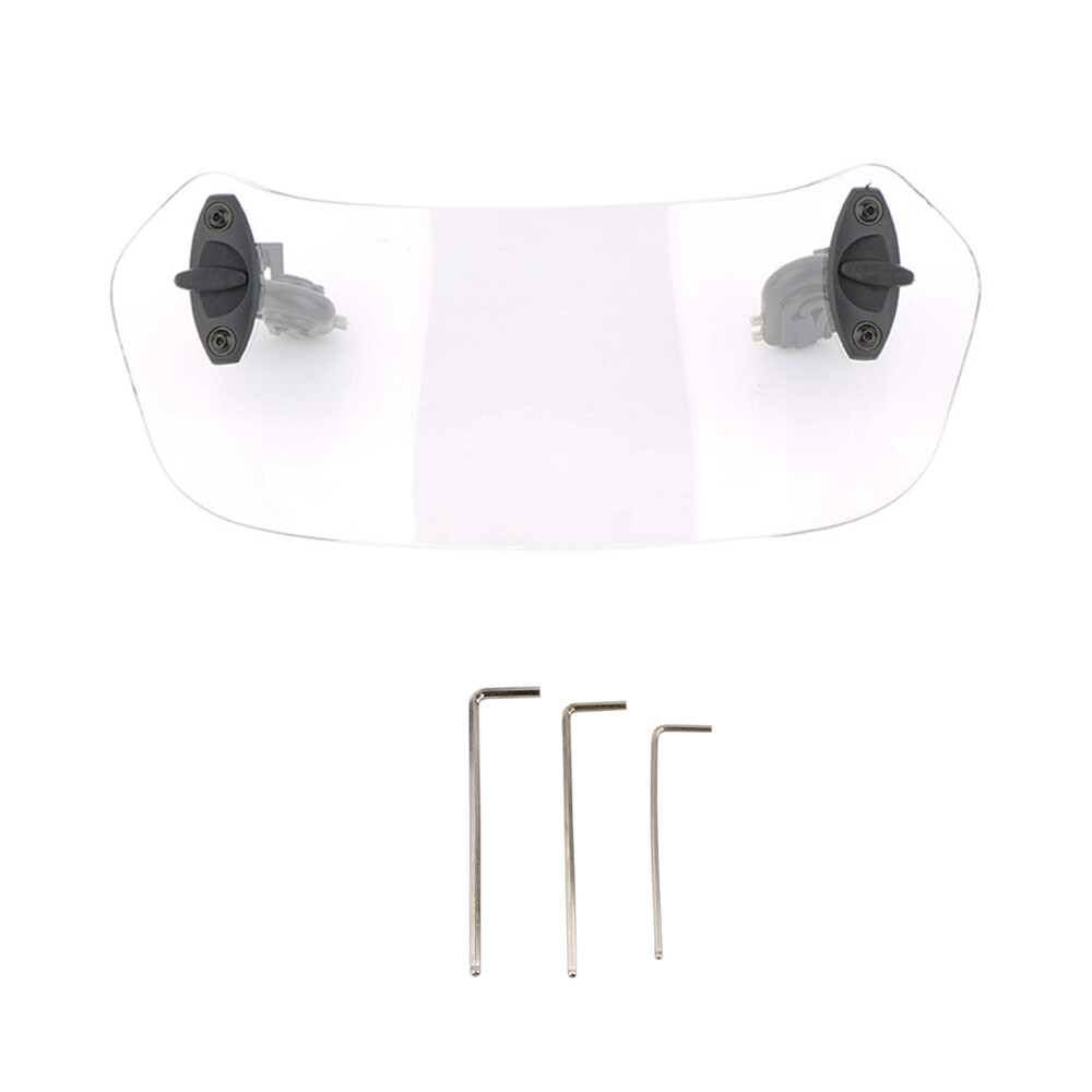 Motorcycle Adjustable Clip-on Windscreen Extender Windshield Extension Universal