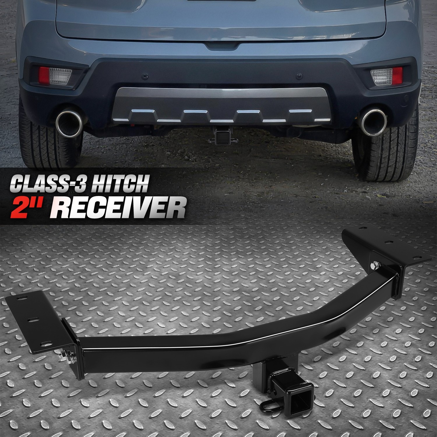 Class 3 Trailer Hitch Receiver Rear Towing w/ Pin 2" for 19-25 Honda Passport