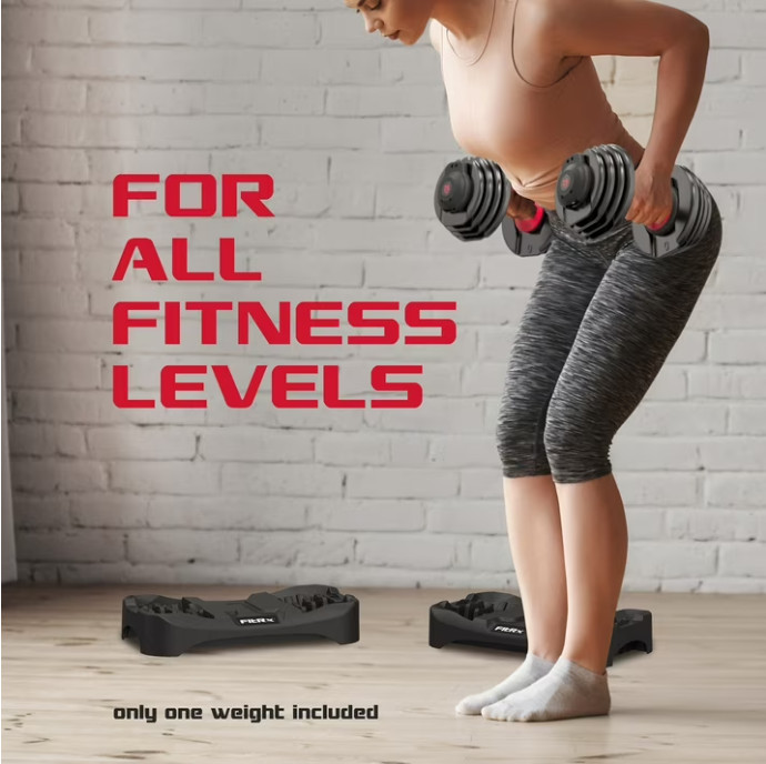 FitRx SmartBell, 9 in 1 Adjustable Dumbbell, 25 lb