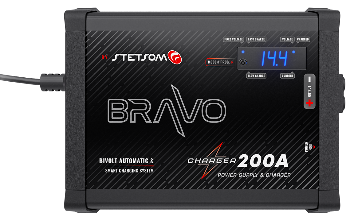 Stetsom BRAVO Charger 200A automatic BI-VOLT & smart charging system