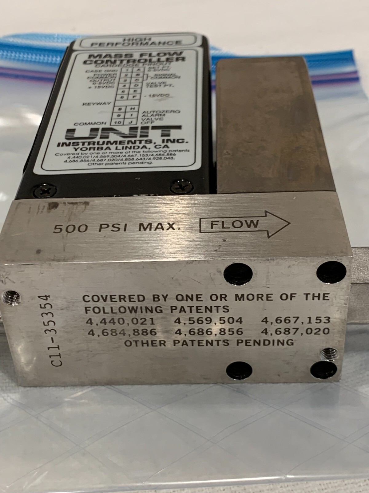 Unit Instruments High Performance Mass Flow Controller Model UFC-1100A Gas SIH4