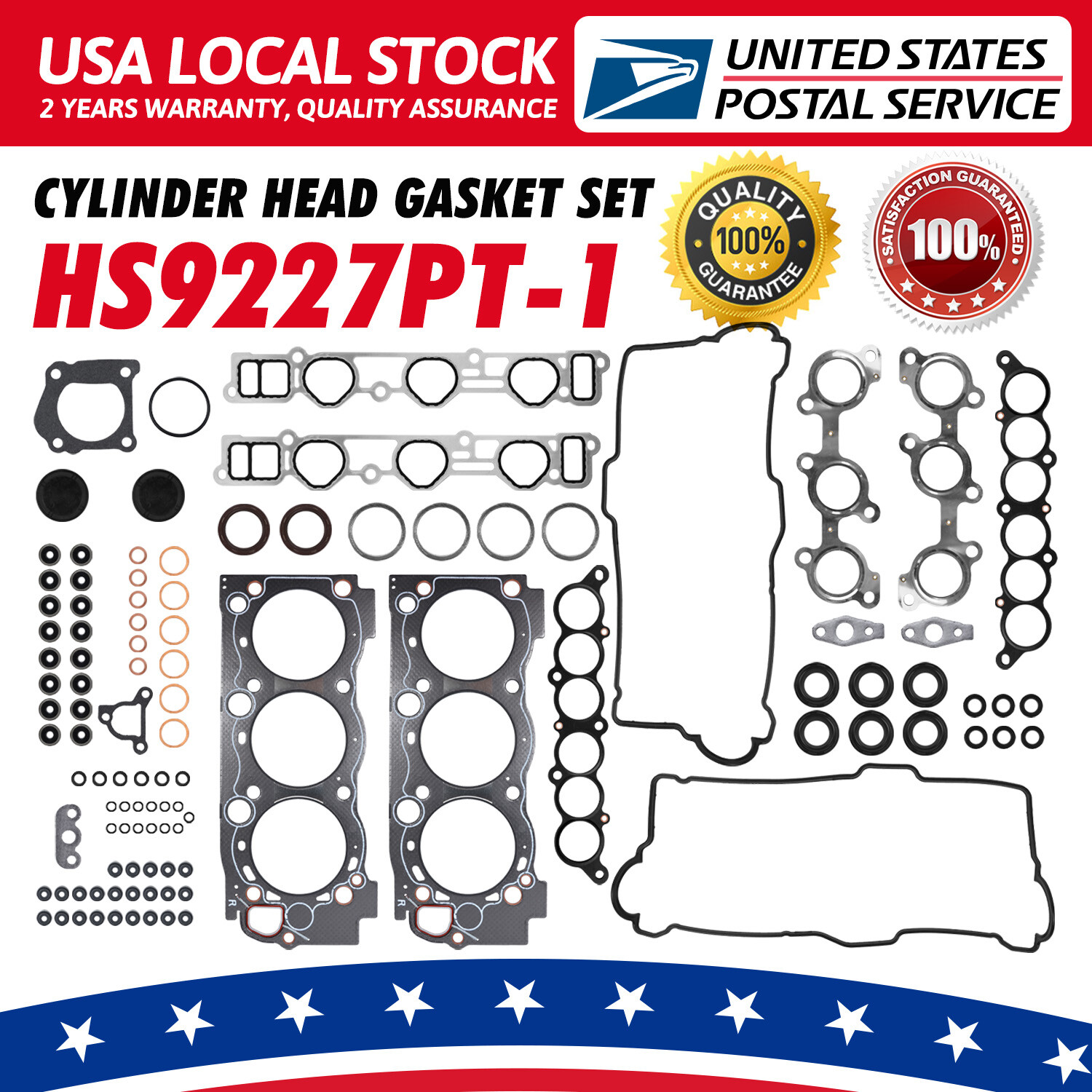 Head Gasket Set Kit Fit 95-04 Toyota Tacoma Tundra T100 3.4 5VZFE HS9227PT-1